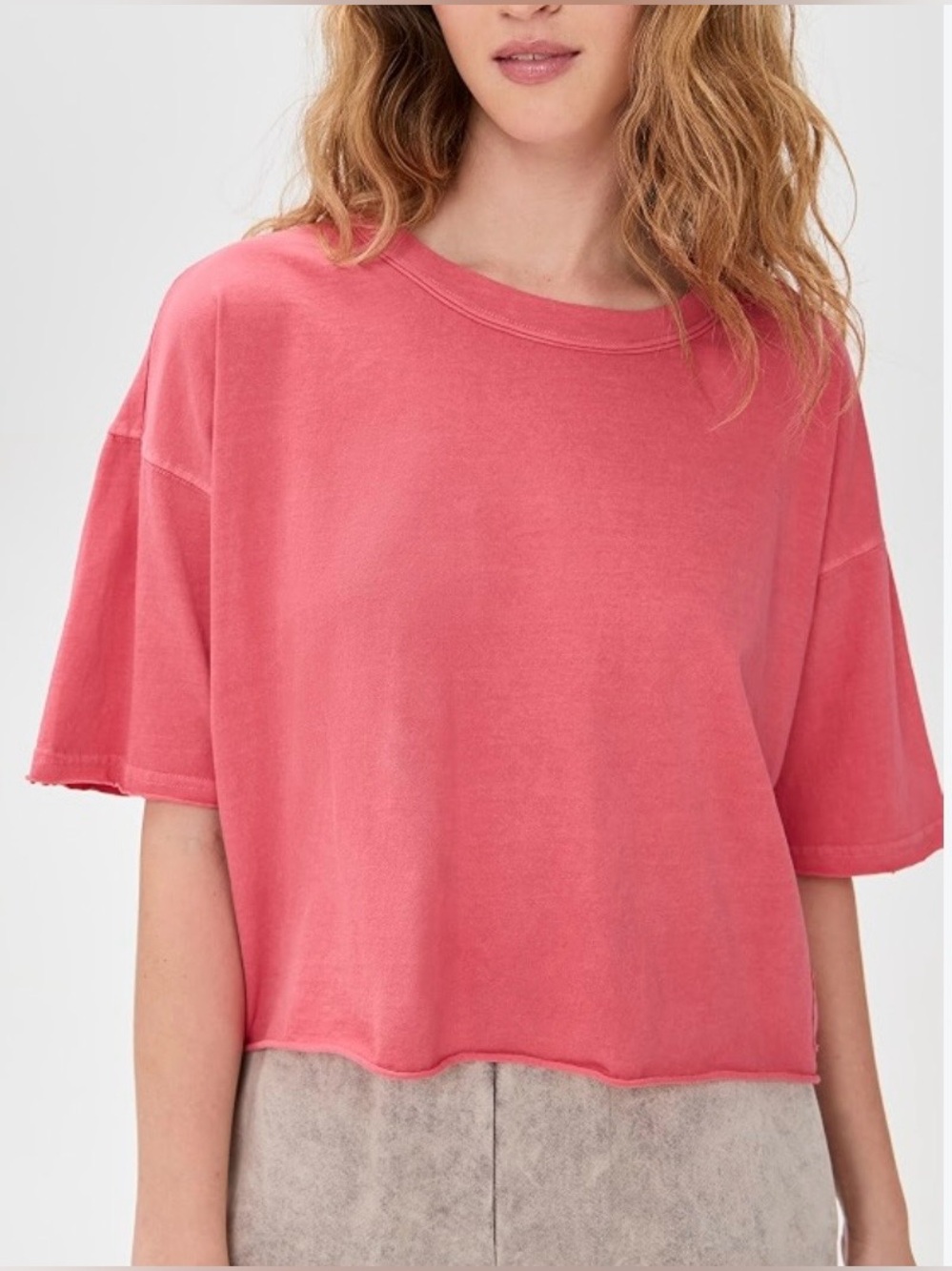 Free People Movement Inspire tee in washed coral